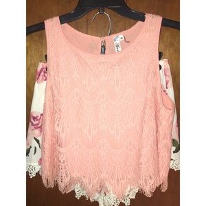 Two pieces floral short set!!